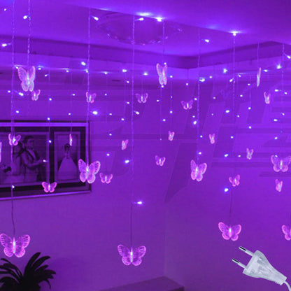 Butterfly Curtain Fairy Lights